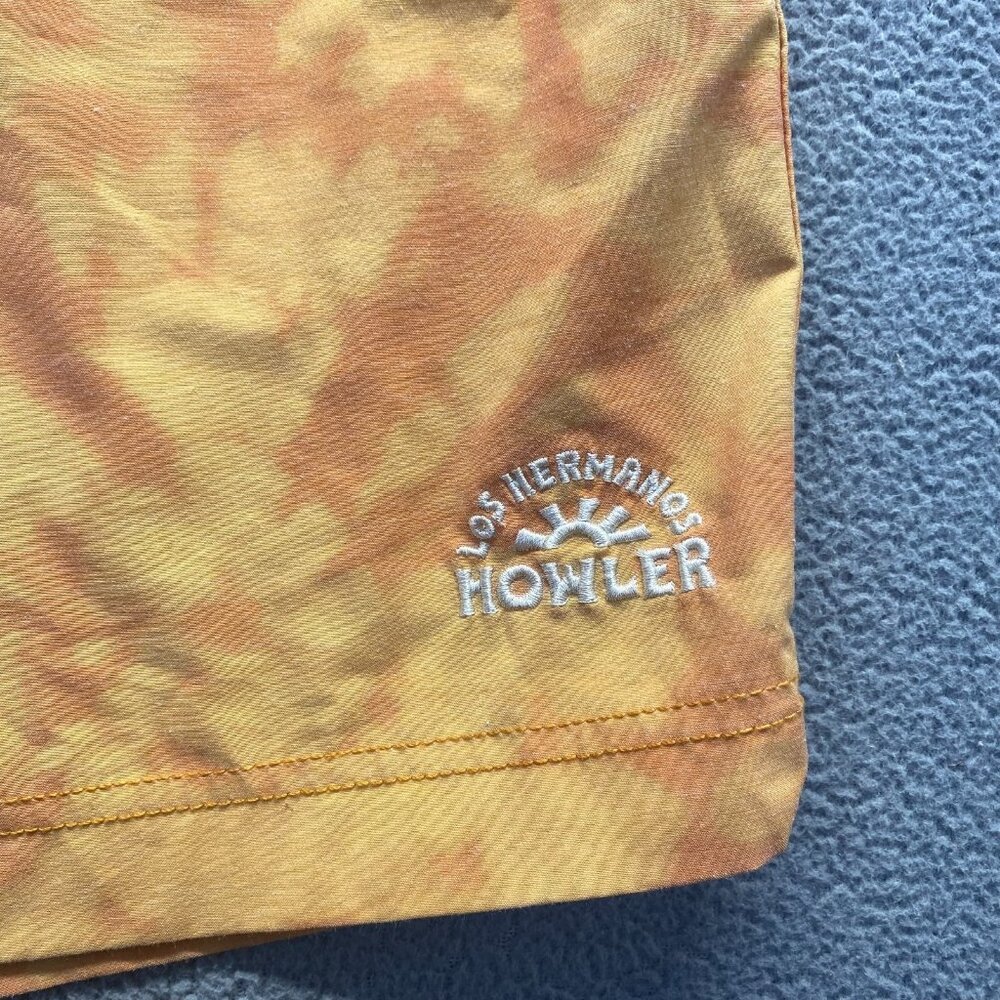Howler Los Hermanos Polyester Blend Athletic Shorts (Men's 30) Yellow - Picture 4 of 8